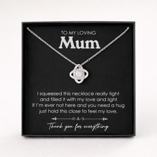 To My Mom — Love Knot Necklace | Meaningful Jewelry Gift for Mother