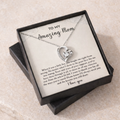 To My Mom — Forever Love Heart Necklace | Sentimental Jewelry Gift for Mother