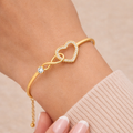 To My Daughter — Infinity Heart Bracelet | Elegant Jewelry Gift from Parents