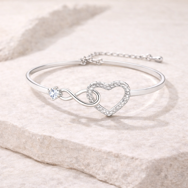 To My Daughter — Infinity Heart Bracelet | Elegant Jewelry Gift from Parents