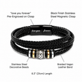 To My Dad Bracelet – Love You Forever | Emotional Gift for Dad from Son or Daughter | Father’s Day, Birthday & Christmas Gift