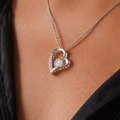 To My Mom — Forever Love Heart Necklace | Sentimental Jewelry Gift for Mother