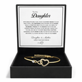 To My Daughter — Infinity Heart Bracelet | Elegant Jewelry Gift from Parents