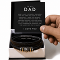 To My Dad Bracelet – Love You Forever | Emotional Gift for Dad from Son or Daughter | Father’s Day, Birthday & Christmas Gift