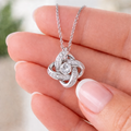 To My Soulmate — Love Knot Necklace | Romantic Jewelry Gift for Girlfriend or Wife