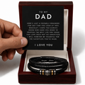 To My Dad Bracelet – Love You Forever | Emotional Gift for Dad from Son or Daughter | Father’s Day, Birthday & Christmas Gift